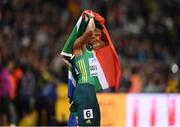 8 August 2017; Wayde Van Niekerk of South Africa after winning the Men's 400m final during day five of the 16th IAAF World Athletics Championships at the London Stadium in London, England. Photo by Stephen McCarthy / Sportsfile