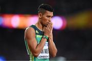 8 August 2017; Wayde van Niekerk of South Africa prior to the final of the Men's 400m event during day five of the 16th IAAF World Athletics Championships at the London Stadium in London, England. Photo by Stephen McCarthy/Sportsfile