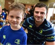 9 August 2017; Alex Kilrane with Robbie Henshaw during the Bank of Ireland Leinster Rugby Summer Camp at Longford RFC in Lisbrack, Longford. Photo by David Maher/Sportsfile
