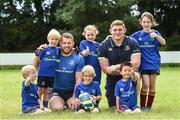 9 August 2017; Leinster's Sean O'Brien and Tadhg Furlong with from left Andrew Olliffe Bolton, Micheal Butler, Jamie MacAuley, Lorna King, Jiarui Yu and Gwen Delaney during the Bank of Ireland Leinster Rugby Summer Camp at De La Salle RFC in Glenamuck North, Dublin. Photo by Matt Browne/Sportsfile