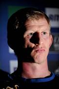 27 April 2012; Leinster's Leo Cullen during a press conference ahead of their Heineken Cup Semi-Final against ASM Clermont Auvergne on Sunday. Leinster Rugby Press Conference, David Lloyd Riverview, Clonskeagh, Dublin. Picture credit: Brian Lawless / SPORTSFILE
