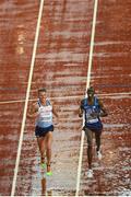 9 August 2017; Andrew Butchart of Great Britain, left, and Paul Kipkemoi Chelimo of USA during round one of the Men's 5000m event during day six of the 16th IAAF World Athletics Championships at the London Stadium in London, England. Photo by Stephen McCarthy/Sportsfile