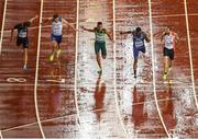 9 August 2017; Athletes, from left, Christophe Lemaitre of France, Daniel Talbot of Great Britain, Wayde van Niekerk of South Africa, Ameer Webb of the USA and Ramil Guliyev of Turkey during their semi-final of the Men's 200m event during day six of the 16th IAAF World Athletics Championships at the London Stadium in London, England. Photo by Stephen McCarthy/Sportsfile