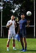 10 August 2017; SKINS ambassador Cian O’Sullivan, right, and Tyrone Senior Footballer Mattie Donnelly pictured at the launch of the new SKINS DNAmic TEAM range. The sports compression wear leader SKINS, have stepped up their on-field performance range through DNAmic TEAM. The range is designed exclusively for the demands of team sport. Check out skins.net for detailed information. Photo by Sam Barnes/Sportsfile