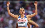 10 August 2017; Lynsey Sharp of Great Britain following round one of the Women's 800m event during day seven of the 16th IAAF World Athletics Championships at the London Stadium in London, England. Photo by Stephen McCarthy/Sportsfile