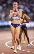 10 August 2017; Lynsey Sharp of Great Britain following round one of the Women's 800m event during day seven of the 16th IAAF World Athletics Championships at the London Stadium in London, England. Photo by Stephen McCarthy/Sportsfile