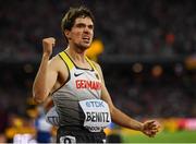 10 August 2017; Timo Benitz of Germany reacts after his round one heat of the Men's 1500m event during day seven of the 16th IAAF World Athletics Championships at the London Stadium in London, England. Photo by Stephen McCarthy/Sportsfile