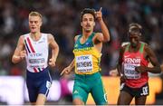 10 August 2017; Luke Mathews of Australia following round one of the Men's 1500m event during day seven of the 16th IAAF World Athletics Championships at the London Stadium in London, England. Photo by Stephen McCarthy/Sportsfile