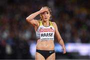 10 August 2017; Rebekka Hasse of Germany reacts following the semi-final of the Women's 200m event during day seven of the 16th IAAF World Athletics Championships at the London Stadium in London, England. Photo by Stephen McCarthy/Sportsfile