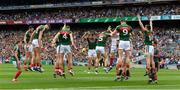 7 August 2017; Mayo players warm up before the GAA Football All-Ireland Senior Championship Quarter-Final Replay match between Mayo v Roscommon at Croke Park, in Dublin. Photo by Ray McManus/Sportsfile