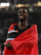 10 August 2017; Jereem Richards of Trinidad & Tobago after finishing third in the final of the Women's 400m Hurldes event during day seven of the 16th IAAF World Athletics Championships at the London Stadium in London, England. Photo by Stephen McCarthy/Sportsfile