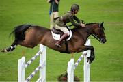 10 August 2017; Capt. Geoff Curran competing on Ringwood Glen during the Anglesea Serpentine Stakes at Dublin Horse Show at the RDS in Ballsbridge, Dublin. Photo by Cody Glenn/Sportsfile