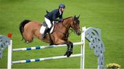 10 August 2017; Anthony Condon of Ireland competing on Balzac during the Anglesea Serpentine Stakes at Dublin Horse Show at the RDS in Ballsbridge, Dublin. Photo by Cody Glenn/Sportsfile