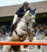 10 August 2017; Julio Arias of Spain competing on Lennox Luis during the Anglesea Serpentine Stakes at the Dublin Horse Show at the RDS in Ballsbridge, Dublin. Photo by Cody Glenn/Sportsfile