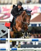 10 August 2017; Cian O'Connor of Ireland competing on Skyhorse during the Anglesea Serpentine Stakes at the Dublin Horse Show at the RDS in Ballsbridge, Dublin. Photo by Cody Glenn/Sportsfile