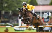 10 August 2017; Yuri Mansur Guerios of Brazil competing on Unita Ask during the Anglesea Serpentine Stakes at the Dublin Horse Show at the RDS in Ballsbridge, Dublin. Photo by Cody Glenn/Sportsfile