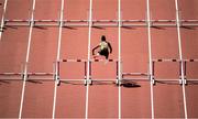 11 August 2017; Danielle Williams of Jamaica warms up prior to her heat of the Women's 100m Hurdles event during day eight of the 16th IAAF World Athletics Championships at the London Stadium in London, England. Photo by Stephen McCarthy/Sportsfile