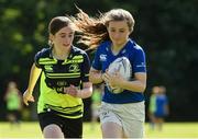 9 August 2017; Emma Larkin in action against Grace Butler during the Bank of Ireland Leinster Rugby School of Excellence event at Kings Hospital in Palmerstown, Dublin. Photo by Matt Browne/Sportsfile