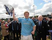 28 April 2012; Garryowen captain Paul Nevile holds aloft the cup. Ulster Bank All-Ireland League Cup Final, Ballymena v Garryowen, Templeville Road, Dublin. Picture credit: Oliver McVeigh / SPORTSFILE
