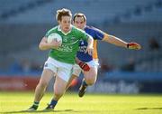 28 April 2012; Tomás Corrigan, Fermanagh, in action against Alan Byrne, Wicklow. Allianz Football League, Division 4 Final, Fermanagh v Wicklow, Croke Park, Dublin. Picture credit: Ray McManus / SPORTSFILE