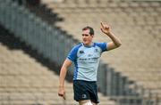 28 April 2012; Leinster's Devin Toner during the captain's run ahead of their Heineken Cup Semi-Final against ASM Clermont Auvergne on Sunday. Leinster Rugby Captain's Run, Stade Chaban Delmas, Bordeaux, France. Picture credit: Stephen McCarthy / SPORTSFILE