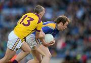 28 April 2012; Pádraig McCormack, Longford, in action against Colm Morris, Wexford. Allianz Football League, Division 3 Final, Longford v Wexford, Croke Park, Dublin. Picture credit: Ray McManus / SPORTSFILE