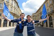 29 April 2012; Leinster supporters Brendan Kinsella, from Blackrock, Dublin, left, and Colin Hennessy, from Killiney, Dublin, in Bordeaux ahead of the game. Heineken Cup Semi-Final, ASM Clermont Auvergne v Leinster, Bordeaux, France. Picture credit: Stephen McCarthy / SPORTSFILE