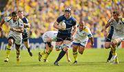 29 April 2012; Sean O'Brien, Leinster, goes on a run against the ASM Clermont Auvergne defence. Heineken Cup Semi-Final, ASM Clermont Auvergne v Leinster, Stade Chaban Delmas, Bordeaux, France. Picture credit: Stephen McCarthy / SPORTSFILE