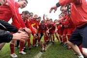 29 April 2012; Cork Youth Leagues players celebrate with the cup. FAI Umbro Youth Inter League Cup Final, Dublin & District Schoolboys League v Cork Youth Leagues, Tolka Park, Dublin. Picture credit: Ray Lohan / SPORTSFILE