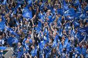 29 April 2012; Leinster supporters cheer on their side during the game. Heineken Cup Semi-Final, ASM Clermont Auvergne v Leinster, Stade Chaban Delmas, Bordeaux, France. Picture credit: Brendan Moran / SPORTSFILE