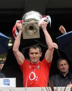 29 April 2012; The Cork captain Graham Canty lifts the Allianz Football League Division 1 cup. Allianz Football League, Division 1 Final, Cork v Mayo, Croke Park, Dublin. Picture credit: Oliver McVeigh / SPORTSFILE