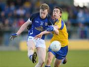 21 April 2012; Patrick King, Cavan, in action against Colin Compton, Roscommon. Cadburys GAA Football All-Ireland Under 21 Championship Semi-final, Roscommon v Galway, Glennon Brothers Pearse Park, Co. Longford. Picture credit: Oliver McVeigh / SPORTSFILE