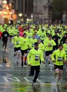 29 April 2012; A general view of a section of the almost 5,000 starters as they race along O'Connell Bridge during Run Dublin @ Night. Dublin City, Co. Dublin. Picture credit: Tomas Greally / SPORTSFILE