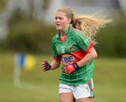 29 April 2012; Sarah Rowe, Mayo. Bord Gáis Energy Ladies National Football League, Division 2 Semi-Final, Kerry v Mayo, St Rynagh's GAA, Banagher, Co Offaly. Picture credit: David Maher / SPORTSFILE