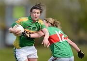 29 April 2012; Lorraine Scanlon, Kerry, in action against Yvonne Byrne, Mayo. Bord Gáis Energy Ladies National Football League, Division 2 Semi-Final, Kerry v Mayo, St Rynagh's GAA, Banagher, Co Offaly. Picture credit: David Maher / SPORTSFILE