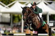 11 August 2017; Cian O’Connor of Ireland competing on Good Luck during the Furusiyya FEI Nations Cup presented by Longines at the Dublin International Horse Show at RDS, Ballsbridge in Dublin. Photo by Piaras Ó Mídheach/Sportsfile