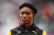 11 August 2017; Ristananna Tracey of Jamaica at the Women's 400m Hurdles medal cermony during day eight of the 16th IAAF World Athletics Championships at the London Stadium in London, England. Photo by Stephen McCarthy/Sportsfile
