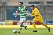 11 August 2017; Ronan Finn of Shamrock Rovers in action against Donal Gilmar of Glenville during the Irish Daily Mail FAI Cup first round match between Shamrock Rovers and Glenville at Tallaght Stadium in Tallaght, Dublin. Photo by Matt Browne/Sportsfile