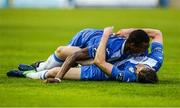11 August 2017; Killian Cantwell of Finn Harps celebrates with Ibrahim Keita of Finn Harps after scoring his sides first goal during the Irish Daily Mail FAI Cup First Round match between Finn Harps and Bohemians at Finn Park in Ballybofey, Donegal. Photo by Oliver McVeigh/Sportsfile