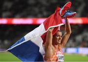 11 August 2017; Dafne Schippers of the Netherlands after winning the final of the Women's 200m event during day eight of the 16th IAAF World Athletics Championships at the London Stadium in London, England. Photo by Stephen McCarthy/Sportsfile