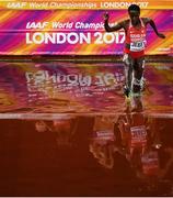 11 August 2017; Ruth Jebet of Bahrain competes in the final of the Women's 3000m Steeplechase event during day eight of the 16th IAAF World Athletics Championships at the London Stadium in London, England. Photo by Stephen McCarthy/Sportsfile