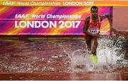 11 August 2017; Winfred Mutile Yavi of Bahrain competes in the final of the Women's 3000m Steeplechase event during day eight of the 16th IAAF World Athletics Championships at the London Stadium in London, England. Photo by Stephen McCarthy/Sportsfile