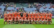 5 August 2017; The Armagh panel ahead of the GAA Football All-Ireland Senior Championship Quarter-Final match between Tyrone and Armagh at Croke Park in Dublin. Photo by Ramsey Cardy/Sportsfile