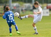 12 August 2017; Charles McGee of Belvedere FC, Co Dublin, right, in action against Sam Cronolly of Ratoath Harps, Co Meath, during the Volkswagen Masters event - Day 1 at AUL Complex in Dublin. Photo by Piaras Ó Mídheach/Sportsfile