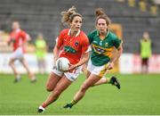 12 August 2017; Sharon Reel of Armagh in action against Denise Hallissey of Kerry during the TG4 Ladies Football All-Ireland Senior Championship Quarter-Final match between Kerry and Armagh at Nowlan Park in Kilkenny. Photo by Matt Browne/Sportsfile