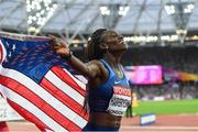 12 August 2017; Dawn Harper Nelson of the USA after finishing second in the final of the Women's 100m Hurdles event during day nine of the 16th IAAF World Athletics Championships at the London Stadium in London, England. Photo by Stephen McCarthy/Sportsfile