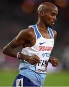 12 August 2017; Mo Farah of Great Britain competes in the final of the Men's 5000m event during day nine of the 16th IAAF World Athletics Championships at the London Stadium in London, England. Photo by Stephen McCarthy/Sportsfile