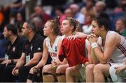 12 August 2017; Poland players look on from the subs bench in the final seconds of the FIBA U18 Women's European Basketball Championships match between Ireland and Poland at National Basketball Arena in Tallaght, Dublin. Photo by David Fitzgerald/Sportsfile