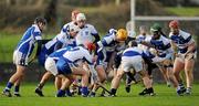 21 January 2012; Laois and Dublin Institute of Technology players battle for possession during the game. Bord na Mona Walsh Cup, Laois v Dublin Institute of Technology, Rathdowney-Errill GAA Club, Kelly Daly Park, Rathdowney, Co. Laois. Picture credit: Ray McManus / SPORTSFILE