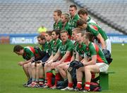 29 April 2012; The Mayo team prepare for the traditional team photograph. Allianz Football League, Division 1 Final, Cork v Mayo, Croke Park, Dublin. Picture credit: Ray McManus / SPORTSFILE
